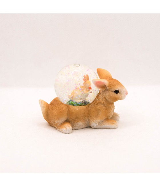 Λαγός με χιονόμπαλα με λαγό