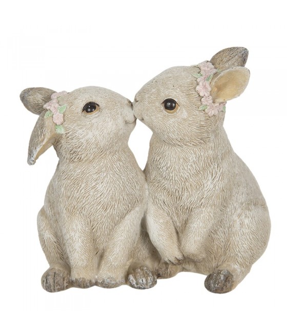 Λευκά λαγουδάκια που φιλιούνται