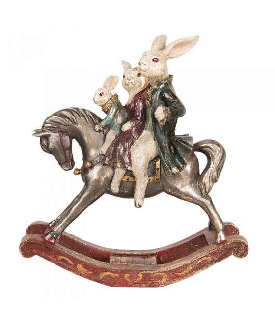 Λαγουδάκια πάνω σε κουνιστό αλογάκι