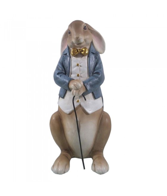 Λαγός με παπιγιόν και μπαστούνι