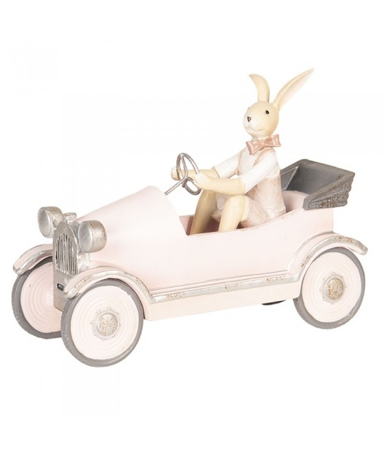 Λαγουδάκι σε vintage αυτοκίνητο