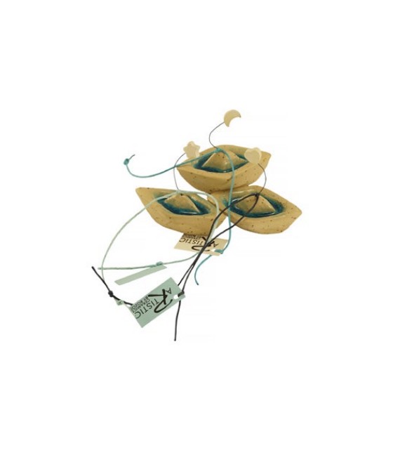 Βάρκα κεραμική πιτσιλωτή με...