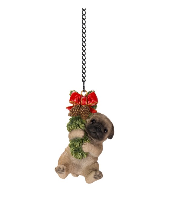 Πάγκ (Pug) σκύλος, κρέμεται...